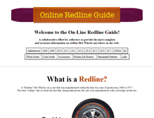 Tablet Screenshot of onlineredlineguide.com